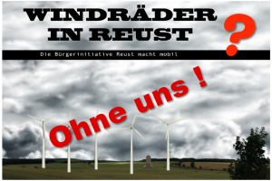 Bürgerbegehren gegen Windkraftanlagen.